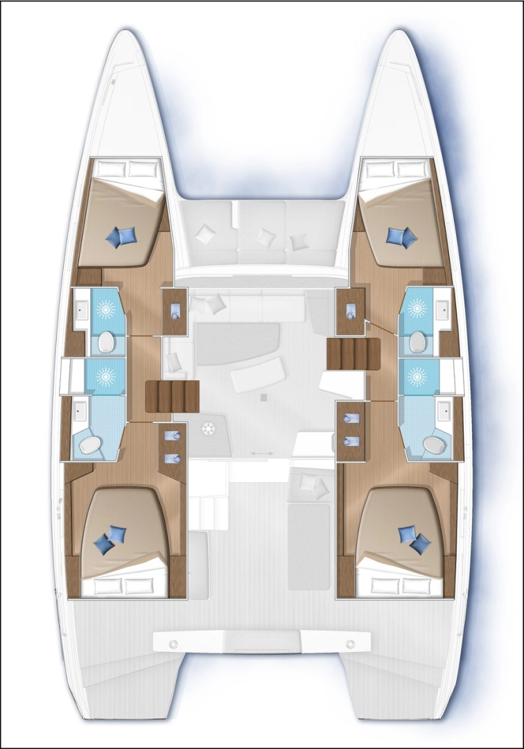 Pronájem jachty v Donji Seget -Lagoon Lagoon 42 na Samboatu