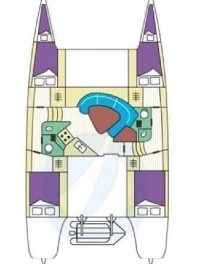 Pronájem Katamarán Fountaine Pajot s licencí