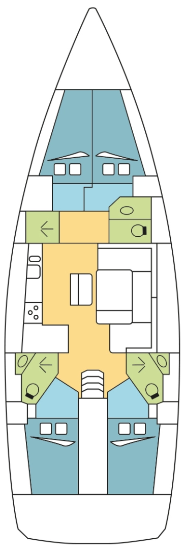 Pronájem jachty v Zaton -Bavaria Cruiser 46 na Samboatu