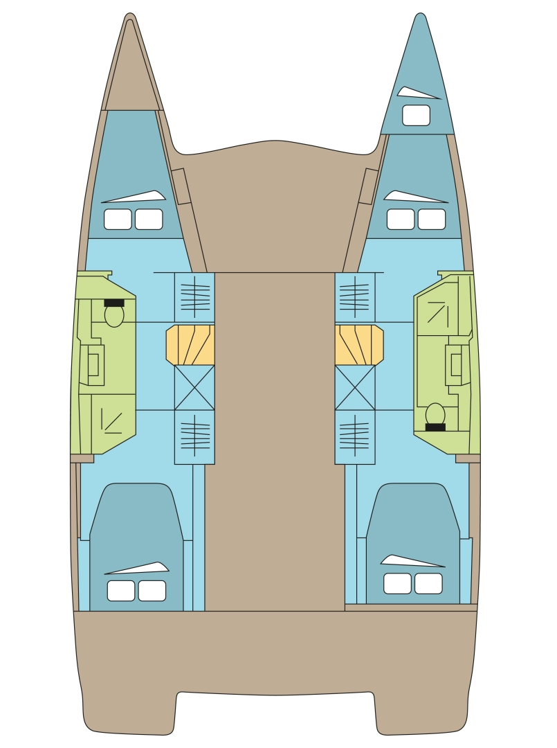 Pronájem Katamarán Fountaine Pajot s licencí