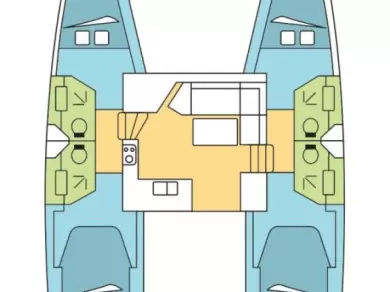 Pronajmout si Fountaine Pajot Isla 40 v Lefkáda