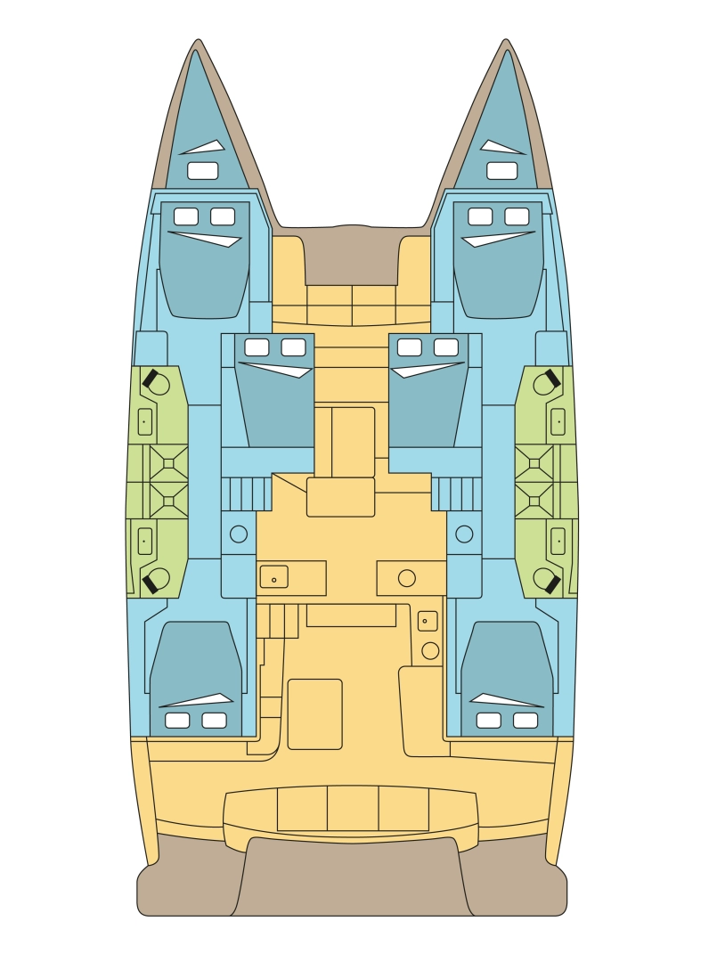 Katamarán k pronájmu v La Paz za nejlepší cenu