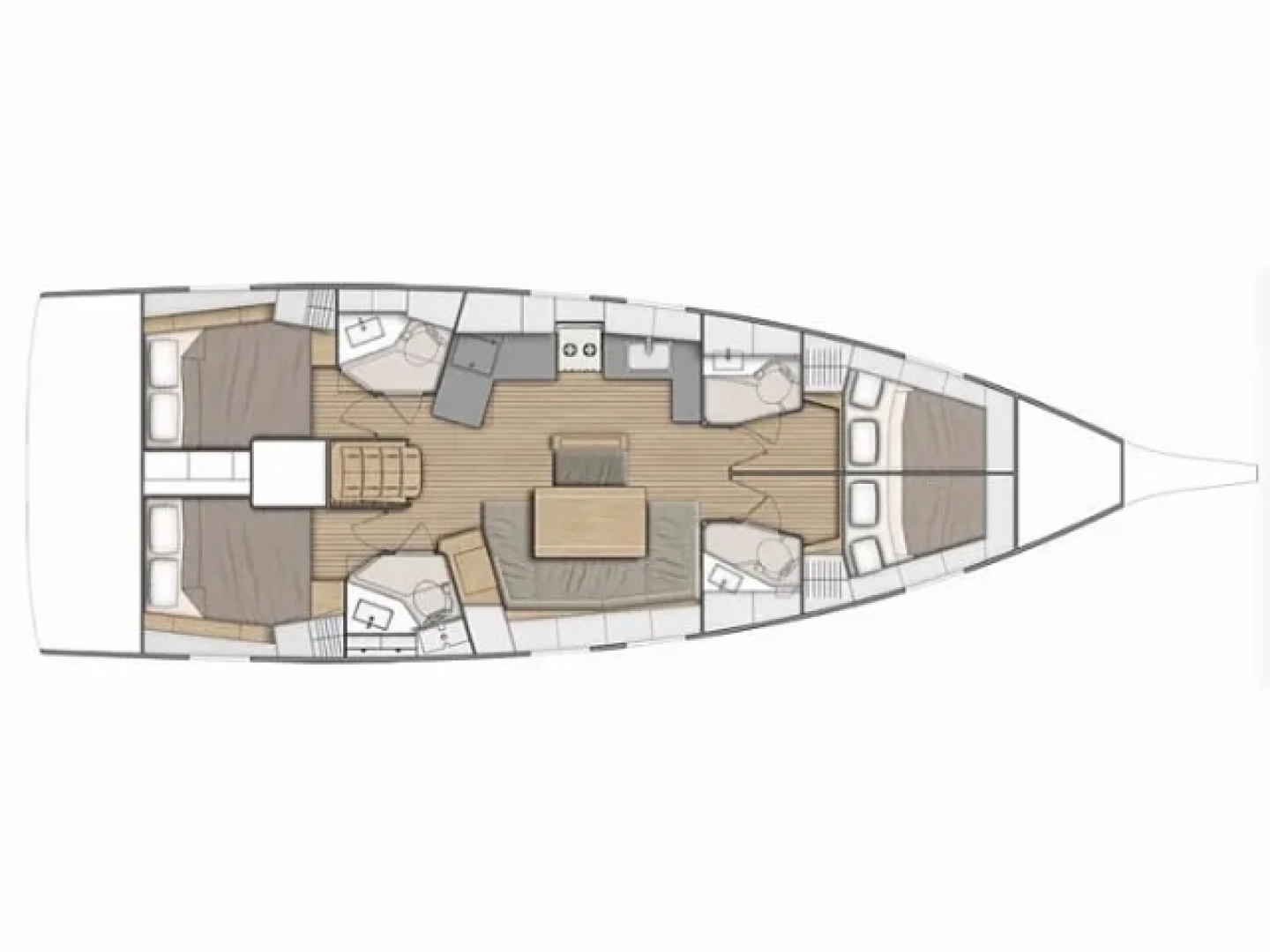 Pronájem jachty v Alimos -Dufour Dufour 460 Grand Large na Samboatu