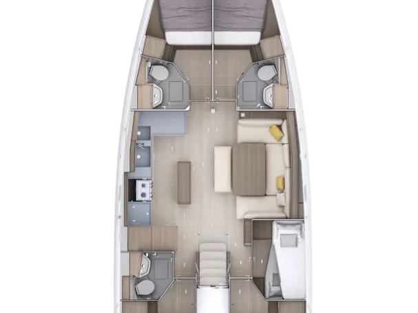 Pronájem lodi Gouvia lákavé ceny Oceanis 52 - 6 cab.