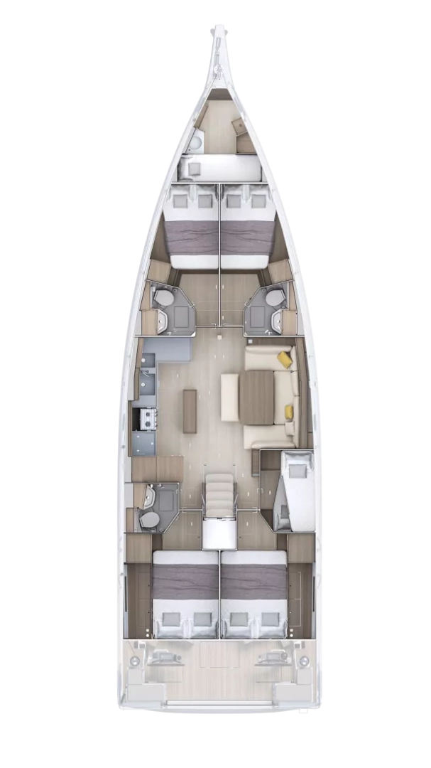 Pronájem lodi Gouvia lákavé ceny Oceanis 52 - 6 cab.