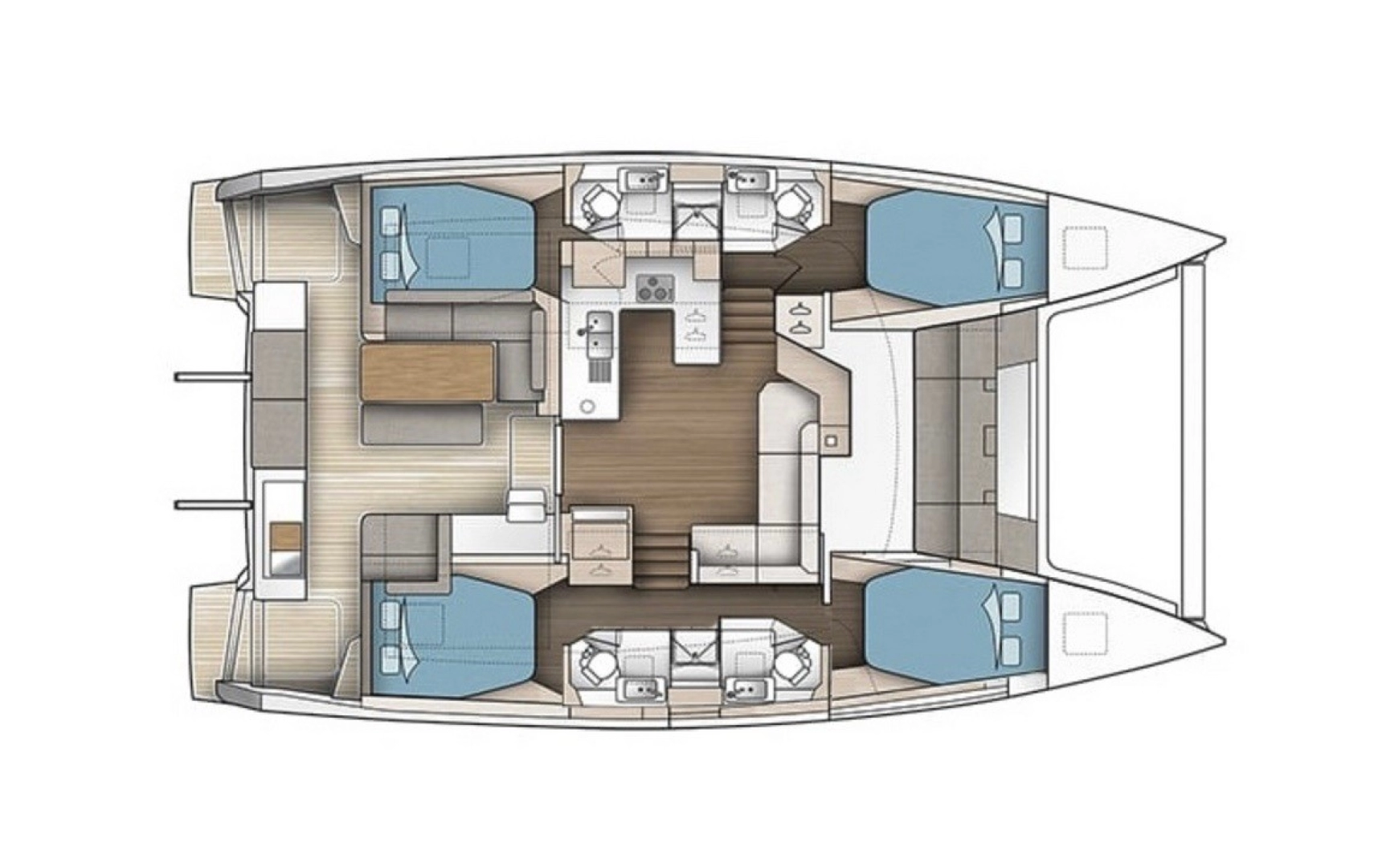 Pronájem Katamarán v Road Town -Fountaine Pajot Astrea 42