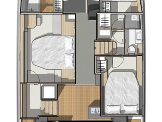 Pronájem Motorová loď Fountaine Pajot s licencí