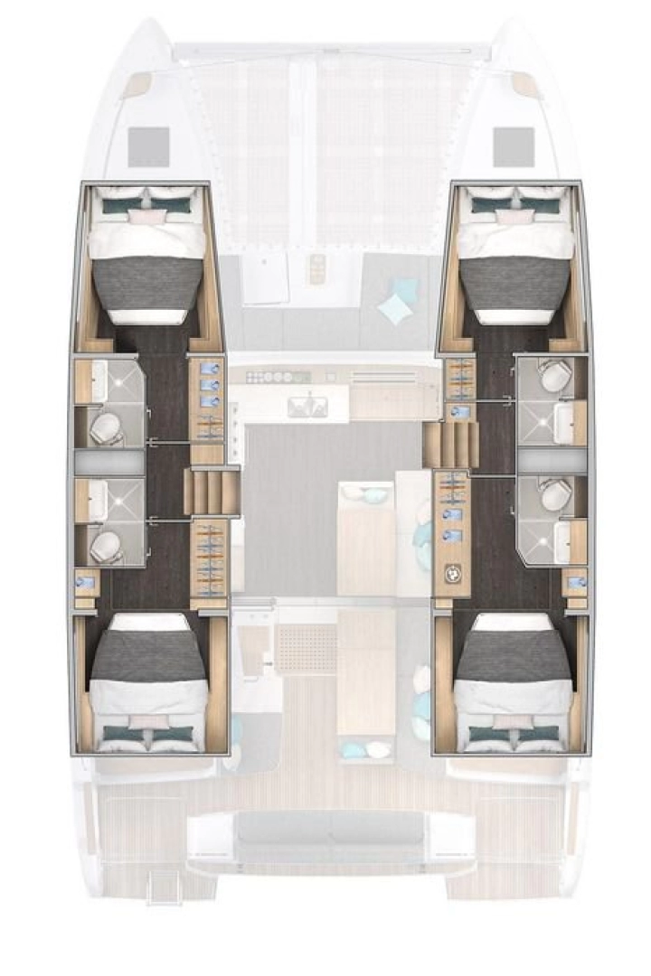 Pronájem Katamarán v Ao Po -Lagoon Lagoon 43