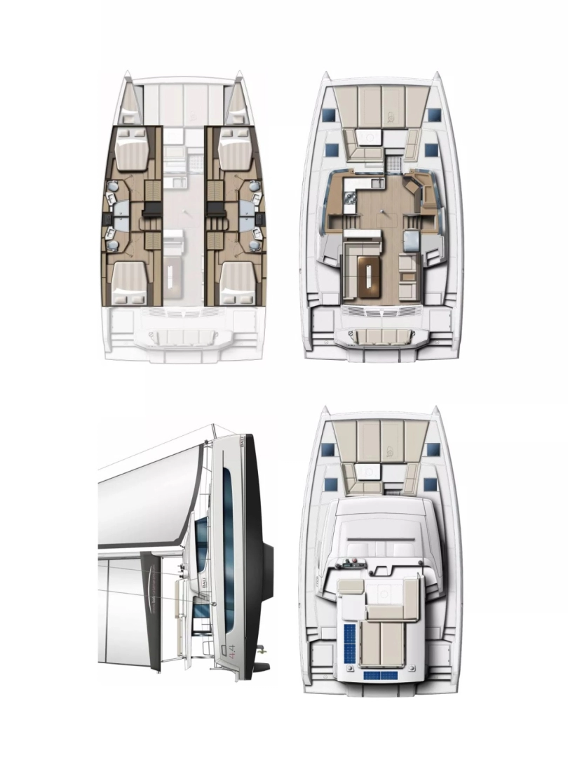 Pronájem Katamarán v Marmaris -Bali Bali 4.4