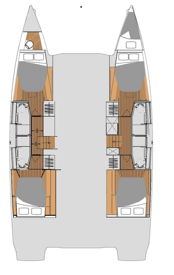 Pronájem Katamarán v Le Marin -Fountaine Pajot Elba 45