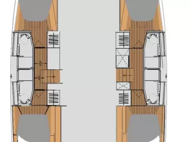 Pronájem Katamarán v Le Marin -Fountaine Pajot Elba 45