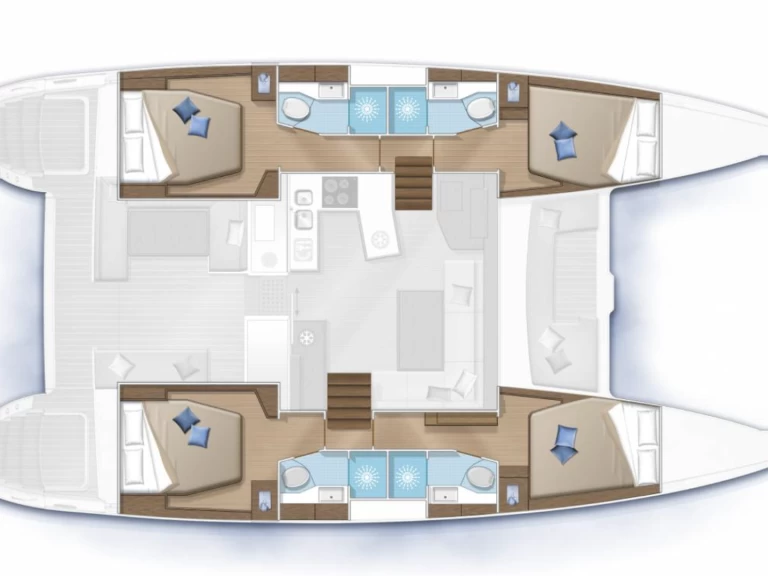 Lagoon LAGOON 450 S  jednotlivci a charterové společnosti v Figari