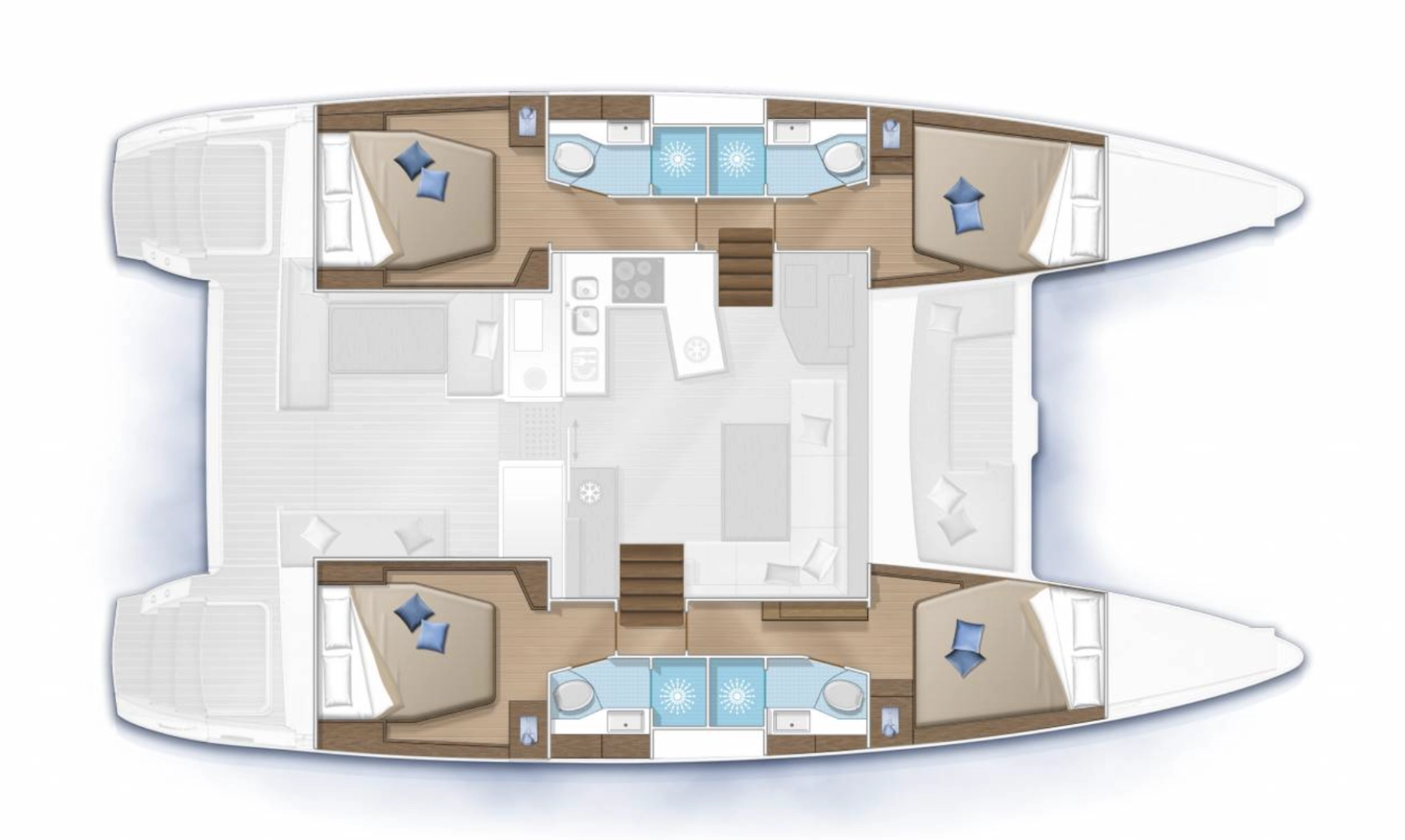 Lagoon LAGOON 450 S  jednotlivci a charterové společnosti v Figari