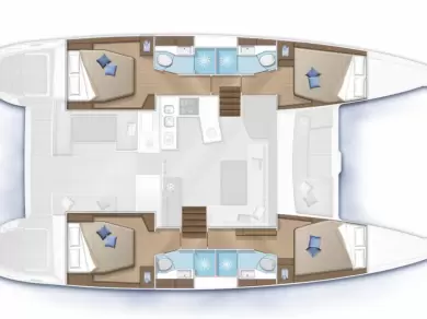 Lagoon LAGOON 450 S  jednotlivci a charterové společnosti v Figari