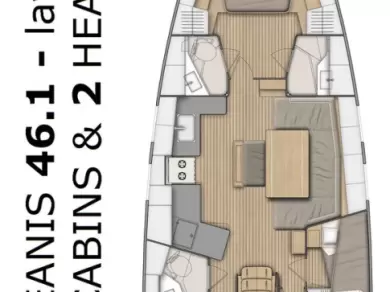 Pronájem lodi Split lákavé ceny Oceanis 46.1