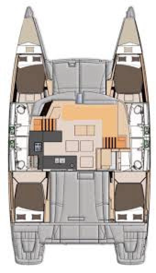 Pronajmout si Fountaine Pajot Helia 44 v Tivat
