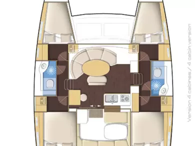 Pronajmout si Lagoon Lagoon 380 v Le Marin