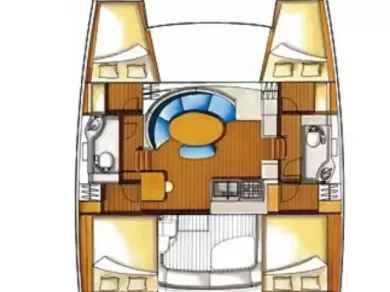 Pronájem Katamarán Lagoon s licencí