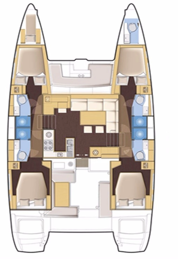 Pronájem lodi Alimos lákavé ceny Lagoon 450 F