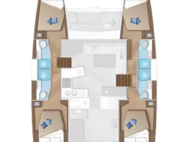 Pronájem jachty v Lefkáda -Lagoon Lagoon 450 F na Samboatu