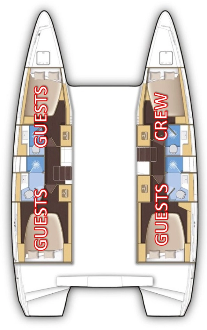 Pronájem lodi Split lákavé ceny Lagoon 42