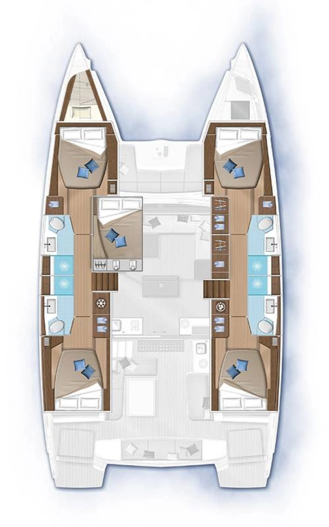 Pronajmout si Lagoon Lagoon 50 v Lefkáda