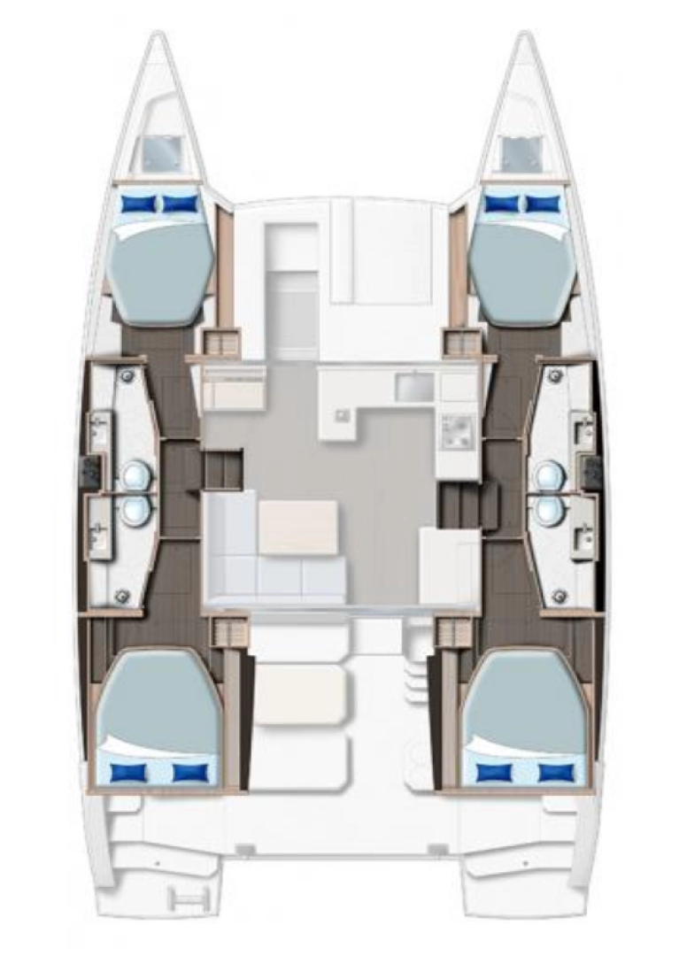 Pronájem lodi Procida lákavé ceny Leopard 42 - 4 cab.