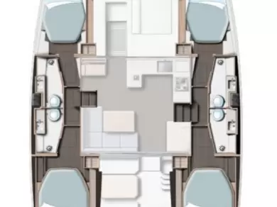 Pronájem Katamarán v Procida -Leopard Catamarans / Robertson & Caine Leopard 42 - 4 cab.