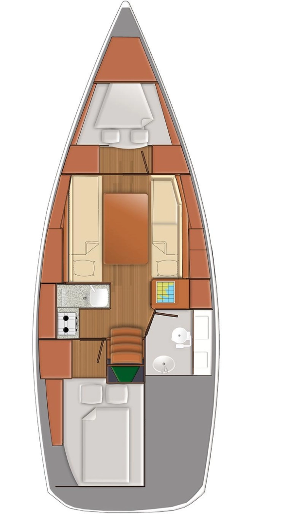 Pronajmout si Jeanneau Sun Odyssey 319 v Cannigione