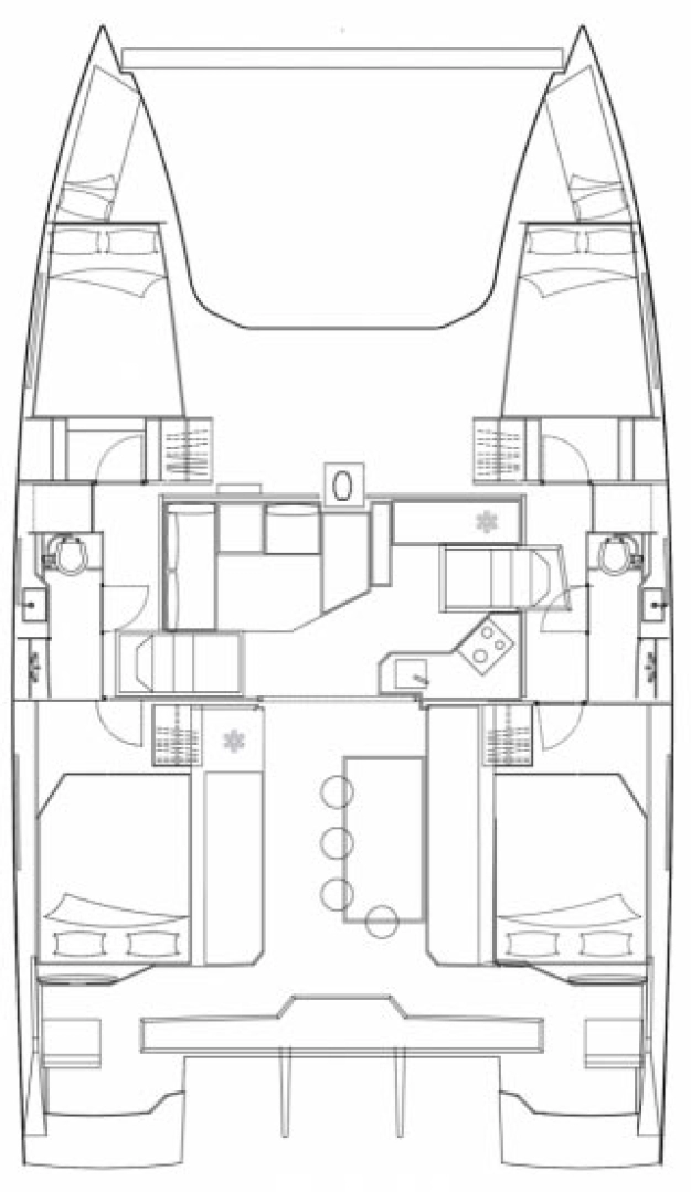 Pronájem Katamarán v Murter-Kornati -Bavaria Nautitech 40 open NEW - 4 + 2 cab.