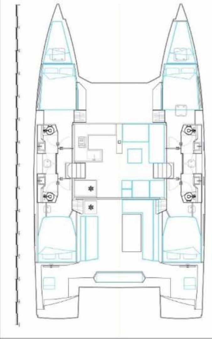 Pronájem Katamarán Nautitech s licencí