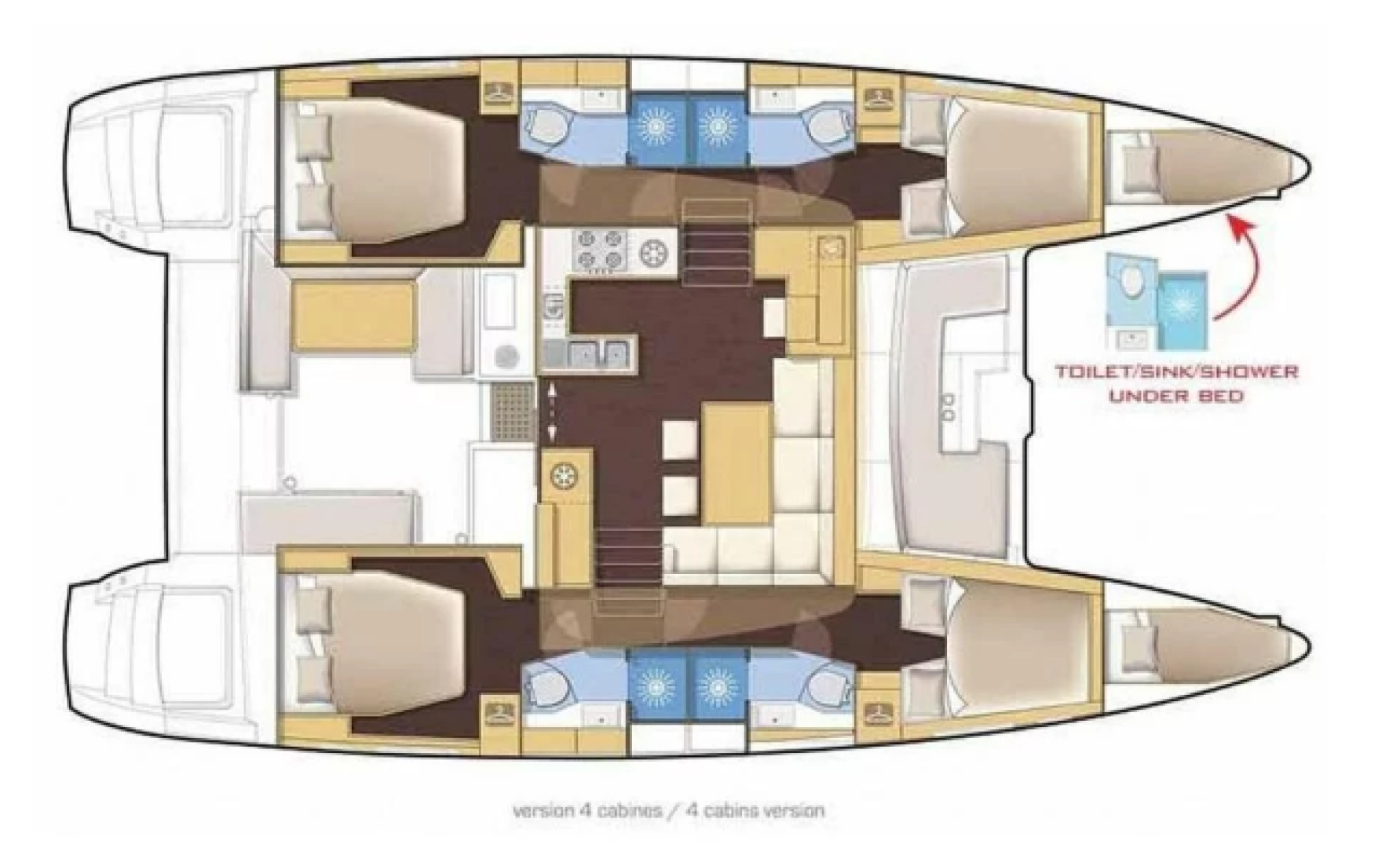 Pronájem Katamarán Lagoon s licencí
