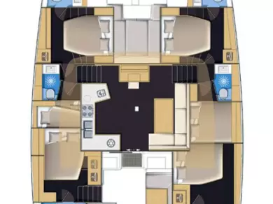 Pronajmout Katamarán se skipperem či ne Lagoon v Elliniko 