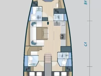 Pronájem jachty v Donji Seget -More Boats More 55 na Samboatu