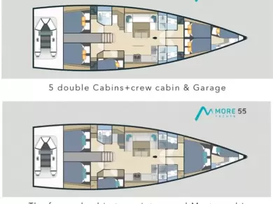 Pronájem Plachetnice v Donji Seget -More Boats More 55