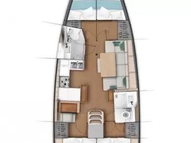 Pronájem jachty v Lavrio -Jeanneau Sun Odyssey 440 na Samboatu