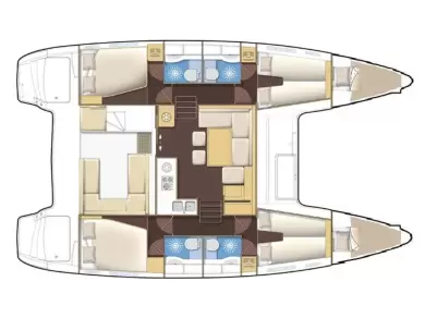Pronájem lodi Lagoon Lagoon 400 S2 v Sukošan na Samboatu