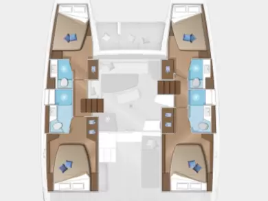 Lagoon Lagoon 42 jednotlivci a charterové společnosti v Lavrio