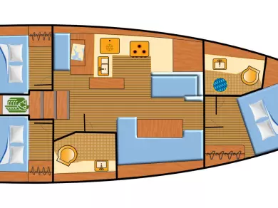 Pronajmout si Jeanneau Sun Odyssey 410 v Punat