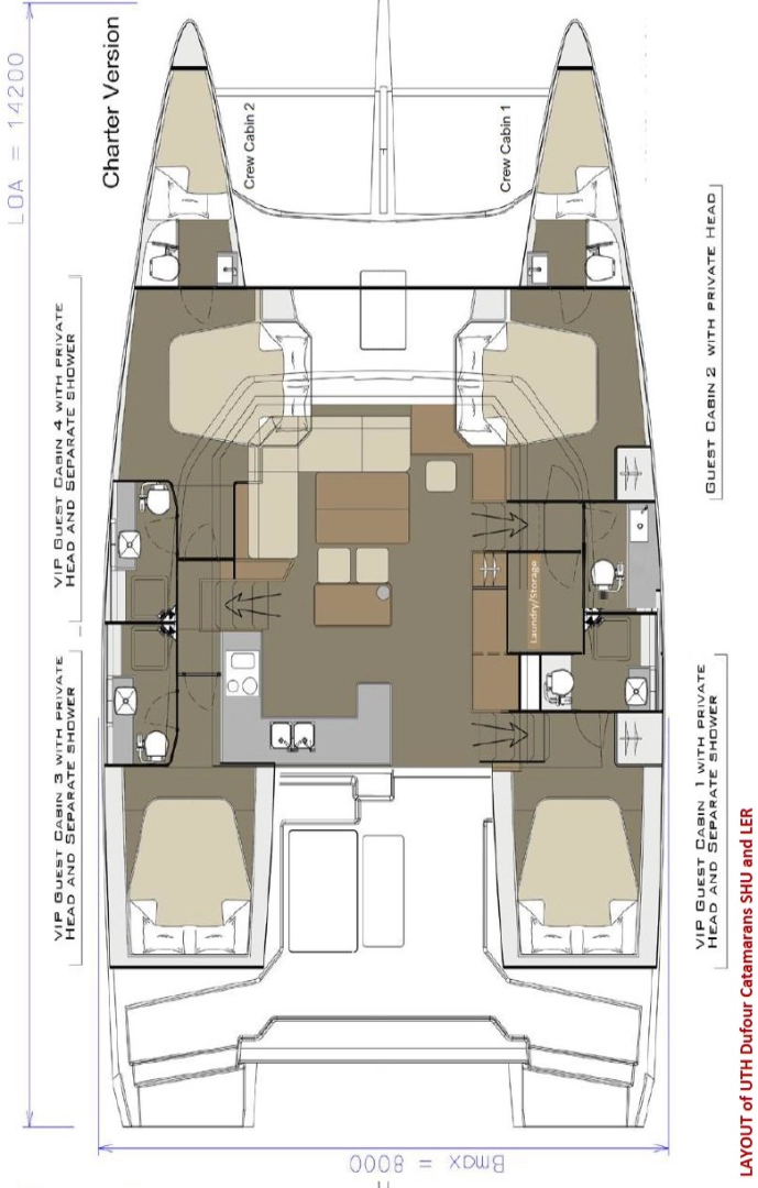 Pronájem jachty v Primošten  -Dufour Dufour Catamarans 48 Sail na Samboatu