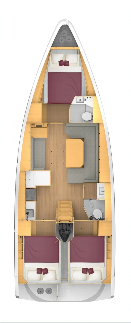 Pronájem Plachetnice v Biograd Na Moru -Bavaria Bavaria C42