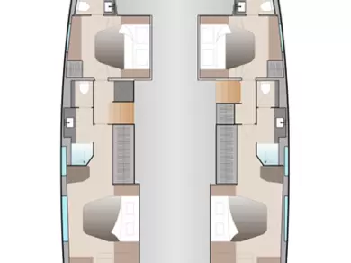 Pronájem jachty v Donji Seget -Fountaine Pajot Aura 51 na Samboatu