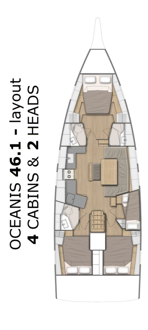 Pronájem lodi Split lákavé ceny Oceanis 46.1