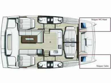 Pronájem Katamarán v Lefkáda -Bali Bali Catspace Voile