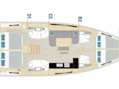 Pronájem jachty v Lavrio -Hanse Hanse 460 na Samboatu