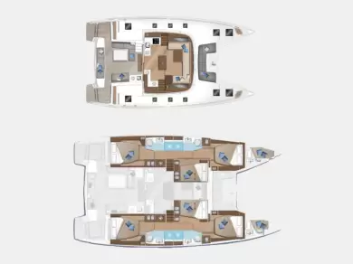 Pronájem Katamarán v Alimos -Lagoon Lagoon 50