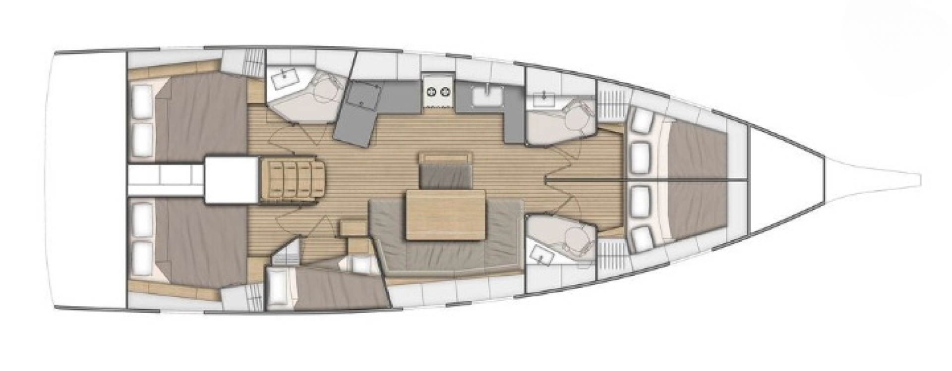 Bénéteau Oceanis 46.1 jednotlivci a charterové společnosti v Lefkáda