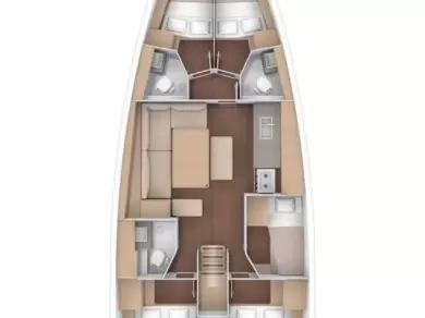 Pronájem jachty v Fethiye -Dufour Dufour 470 na Samboatu