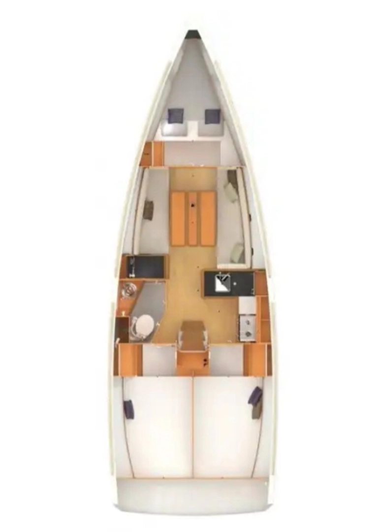 Pronajmout si Jeanneau Sun Odyssey 349 v Punat