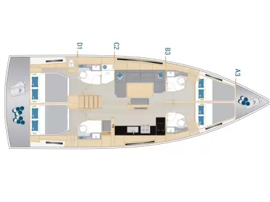 Pronajmout si Hanse Hanse 460 v Donji Seget